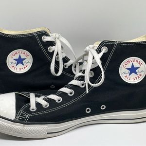 Converse Chuck Taylor All Star Black Canvas High Tops Mens 12